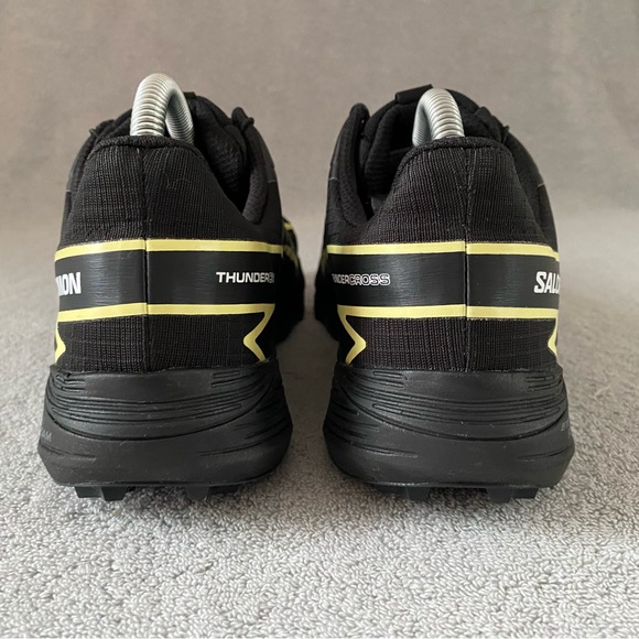 Salomon Shoes Womens 9 Black Yellow Thundercross GTX Hiking Trail Running 473836 - Picture 4 of 10